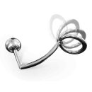 Anal Intruder Flexible Cock Ring 50 mm. With Screw-Off Ba
