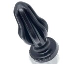 Oxballs - Airhole FF Finned Buttplug - Black 8,5 cm