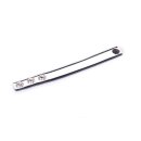 Rainbow Leather Cock Strap Black & White