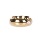 Gold Donut Cockring with Jewel Thick 40 mm