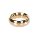 Gold Donut Cockring with Jewel Thick 45 mm