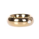 Gold Donut Cockring with Jewel Thick 50 mm
