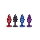 Kiotos - Aluminum Alloy Anal Plug 1 Blue 3 cm