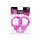 Metal Cuffs Pink