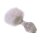 Glass Buttplug White Tickler