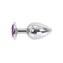 Buttplug Aluminium Purple Large 4 cm