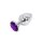 Buttplug Aluminium Purple Large 4 cm