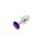 Buttplug Aluminium Purple Small 2,5 cm