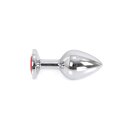 Buttplug Aluminium Red Medium 3,5 cm