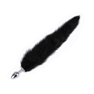 Kiotos - Fox Tail Plug Black Short 2,8 cm