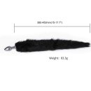 Kiotos - Fox Tail Plug Black Short 2,8 cm