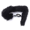 Kiotos - Fox Tail Plug Black Short 2,8 cm