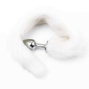 Kiotos - Fox Tail Plug White Short 4,2 cm