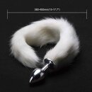 Kiotos - Fox Tail Plug White Short 4,2 cm
