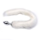 Kiotos - Fox Tail Plug White Short 4,2 cm
