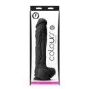 Colours Pleasures Dildo Black 25,4 cm