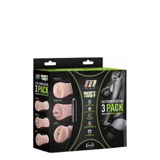 M For Men 3Pack Vibrating Sleeve Kit