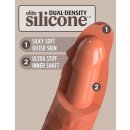 King Cock Elite Dual Density Silicone Cock Tan 20.5cm