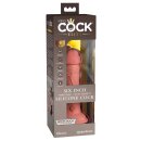 King Cock Elite 6“ Vibrating + Dual Density Silicone Cock Light