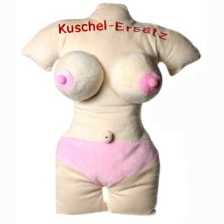 Plüsch-Kissen Kuschel-Ersatz Frauenkörper mit Brüsten 45 cm