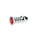 Ribbed Buttplug Red