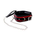 Collar Black & Red with Leash