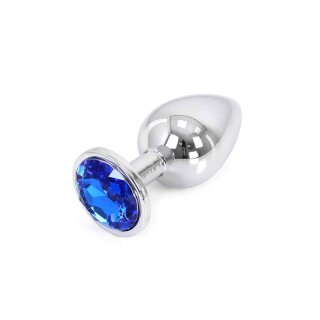 Buttplug Aluminium Blue Large 4 cm