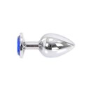 Buttplug Aluminium Blue Large 4 cm