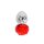 Kiotos - Aluminium Buttplug Red Rose 2,8 cm