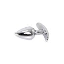 Aluminium Handle Buttplug Red Gem