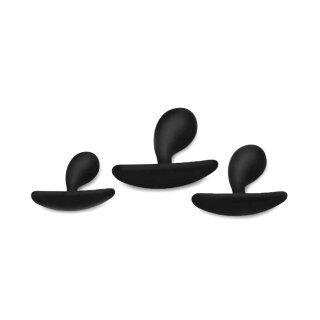 Dark Droplets 3 Piece Curved Silicone Anal Trainer Set