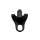 Hollow Silicone Dildo Strap-on Black