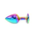 Kiotos - Rainbow Buttplug with Gem M 3,3 cm