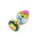 Rainbow Butplug with Gem L