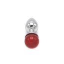 Anal Plug Ball Gem Red