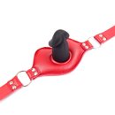 Big Lips Penis Gag Red