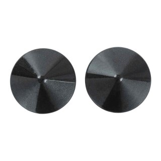 Metal Round Nipple Covers Black