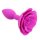Kiotos - Pink Rose Silicone Anal Plug 3 cm