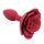 Kiotos - Red Rose Silicone Anal Plug 3 cm
