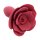 Kiotos - Red Rose Silicone Anal Plug 3 cm