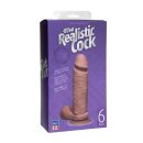 The Realistic Cock - UR3 - 6 Inch - Brown