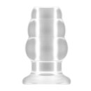 No.51 Large Hollow Tunnel Butt Plug 5 Inch Translucent