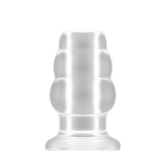 No.50 Medium Hollow Tunnel Butt Plug Translucent 4,2 - 5,7 cm