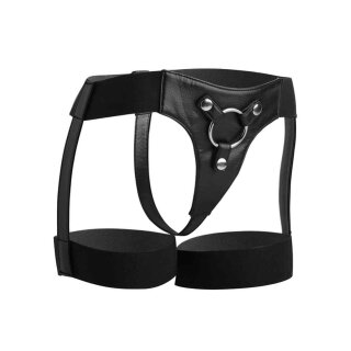 Bardot  Elastic Strap On Harness With Thigh Cuffs