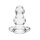 Double Tunnel Plug  X Large Transparent 8,1 cm