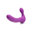 ROYAL REVOLVER Vibrating Silicone Strapless Strap On Purple