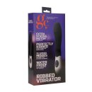 Ribbed Vibrator Black