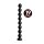 Hosed 2" Beaded Hose - 19" long Black