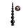 Hosed 19" Graduated Beaded Hose Black