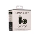 George Rechargeable Remote Control Vibrating Egg Black